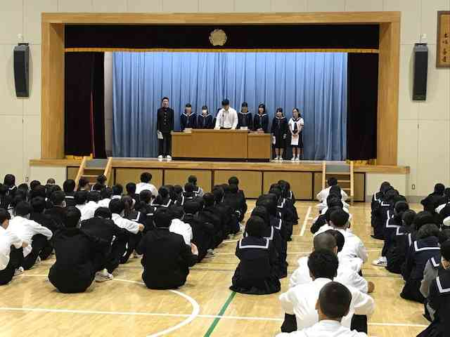 前期認証式・生徒会朝礼